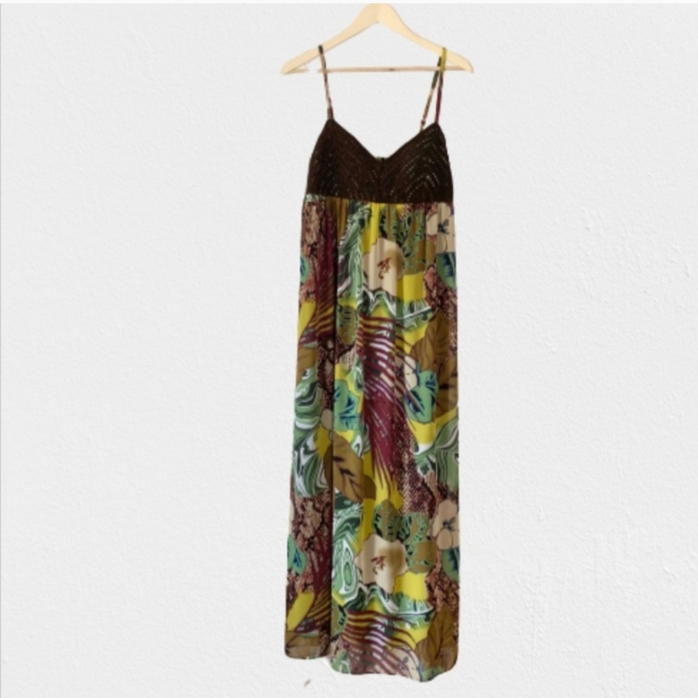 Oleg Cassini Tropical Maxi Dress